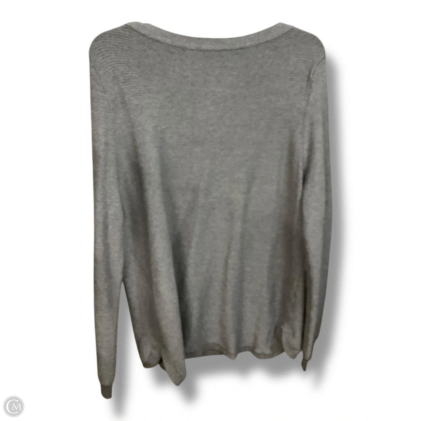 Top Long Sleeve Basic By Cyrus In Grey, Size: Xl