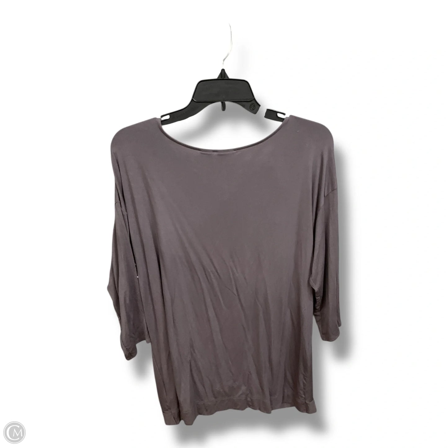 Top 3/4 Sleeve Basic By St Tropez In Purple, Size: L