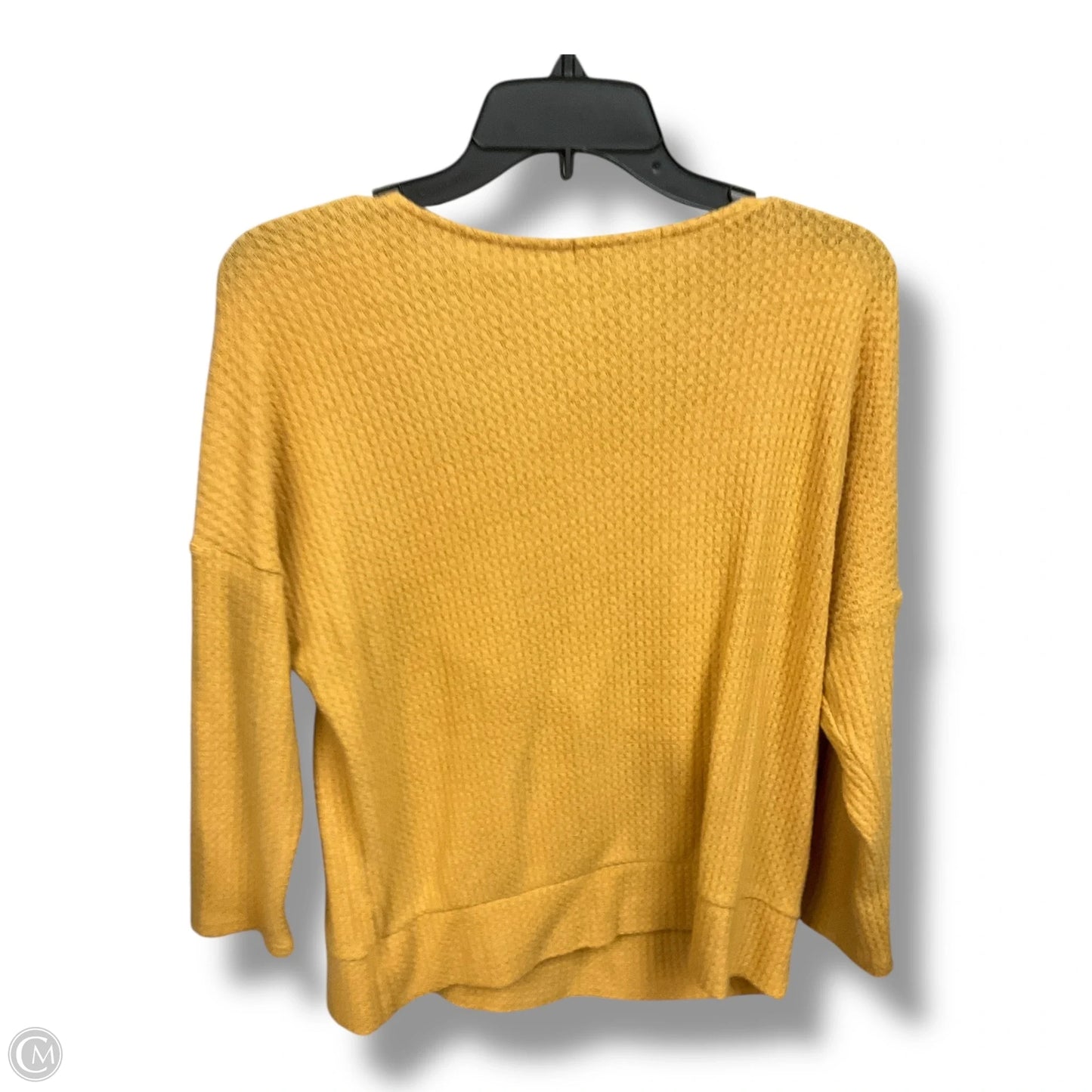 Top 3/4 Sleeve Basic By Green Envelope In Yellow, Size: L