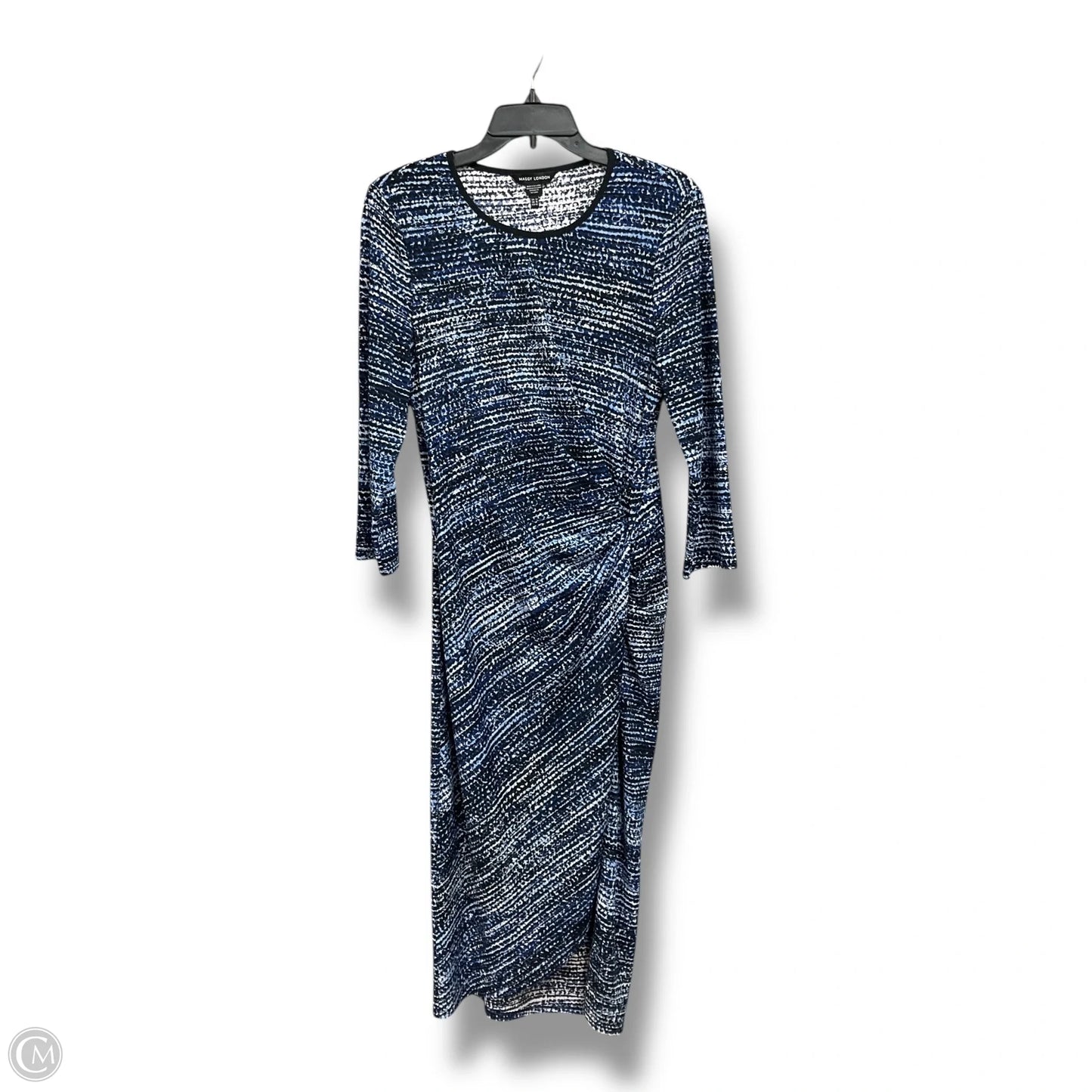 Dress Casual Maxi By Maggy London In Blue, Size: L