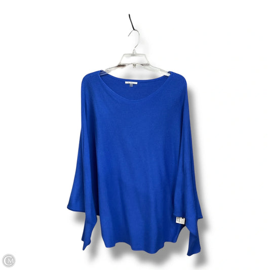 Top Long Sleeve Basic By Vila Milano In Blue, Size: L