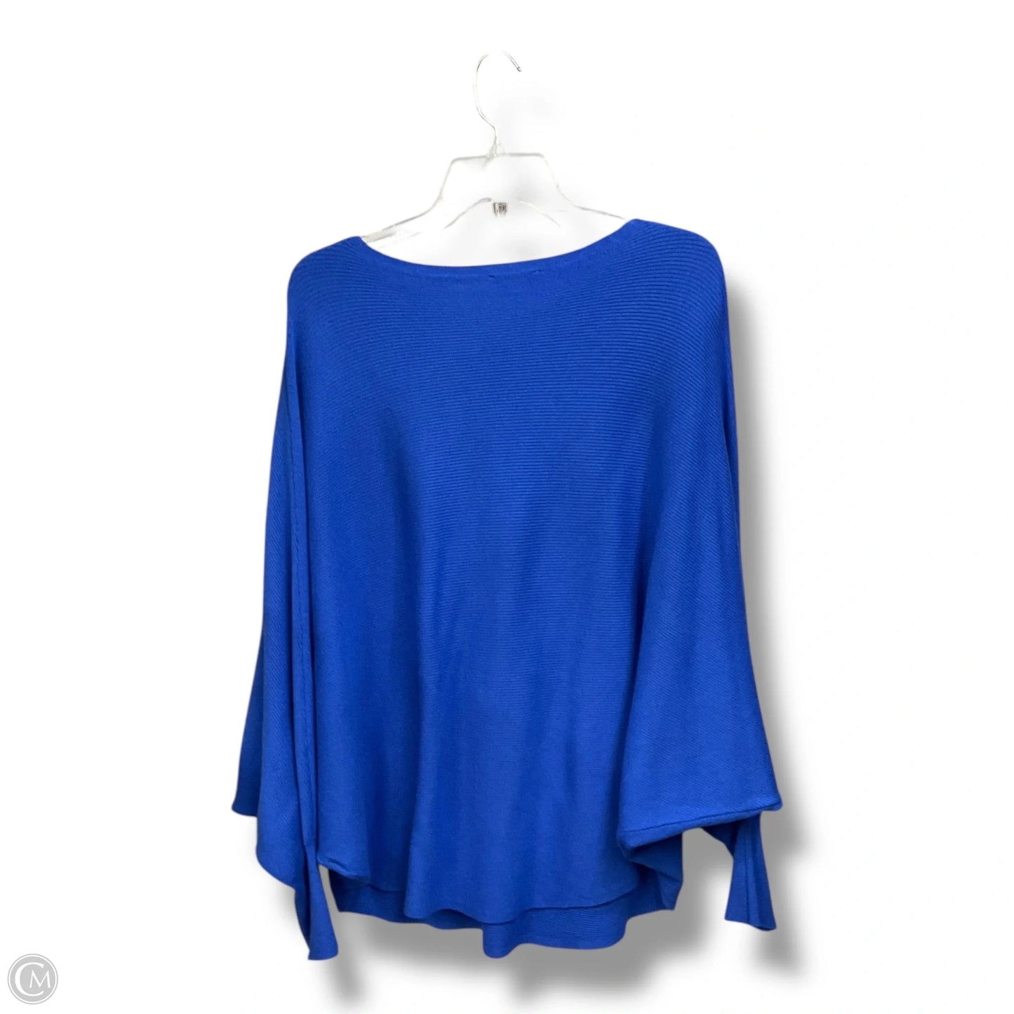 Top Long Sleeve Basic By Vila Milano In Blue, Size: L