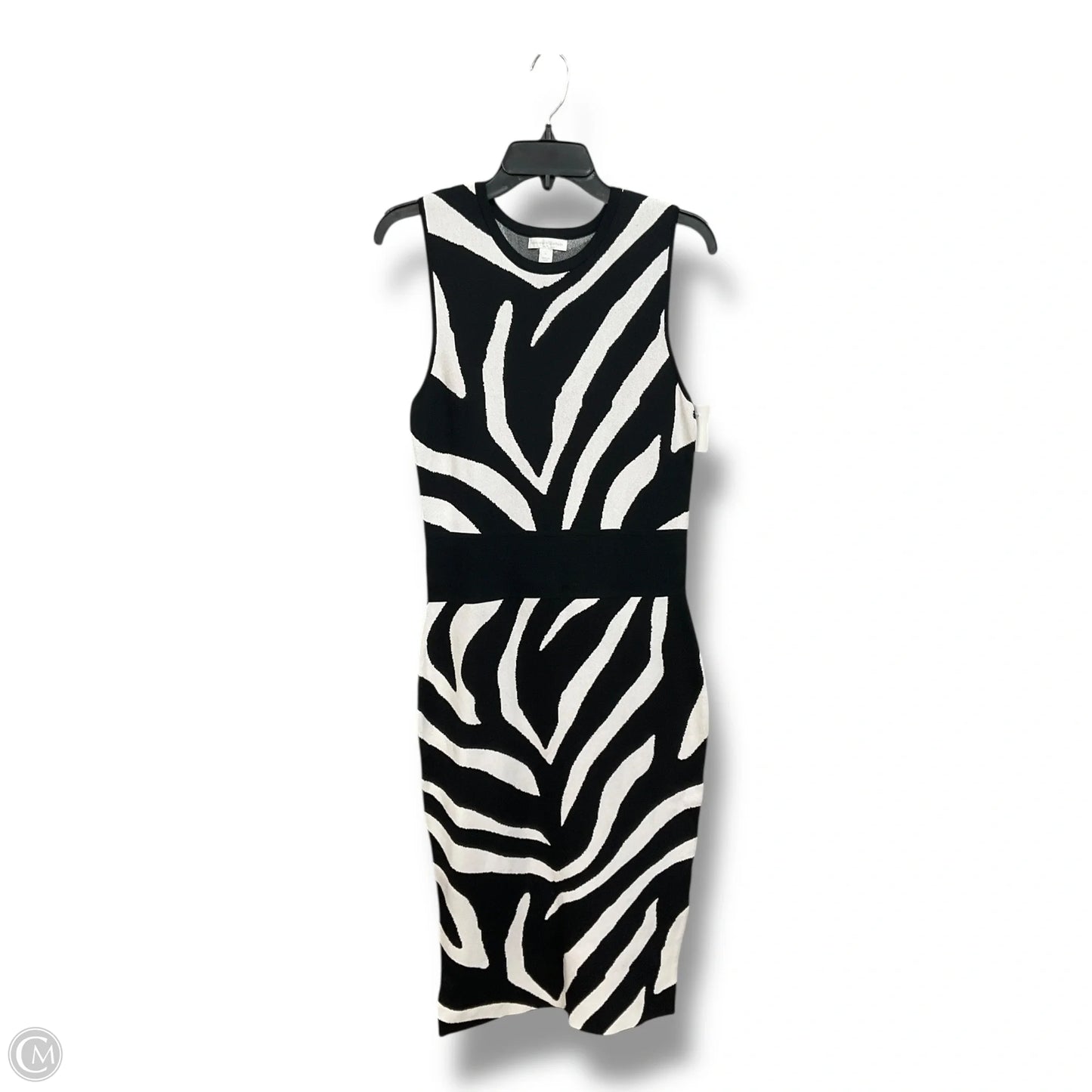 Dress Casual Midi By New York And Co In Zebra Print, Size: M