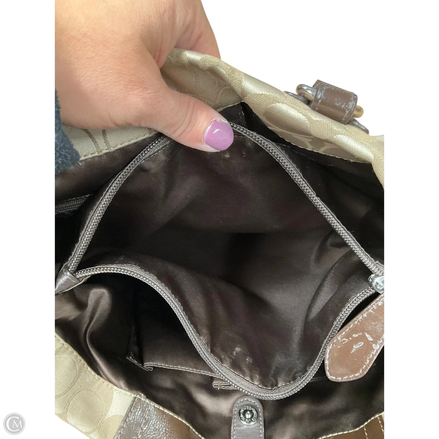 Handbag Designer By Coach, Size: Large