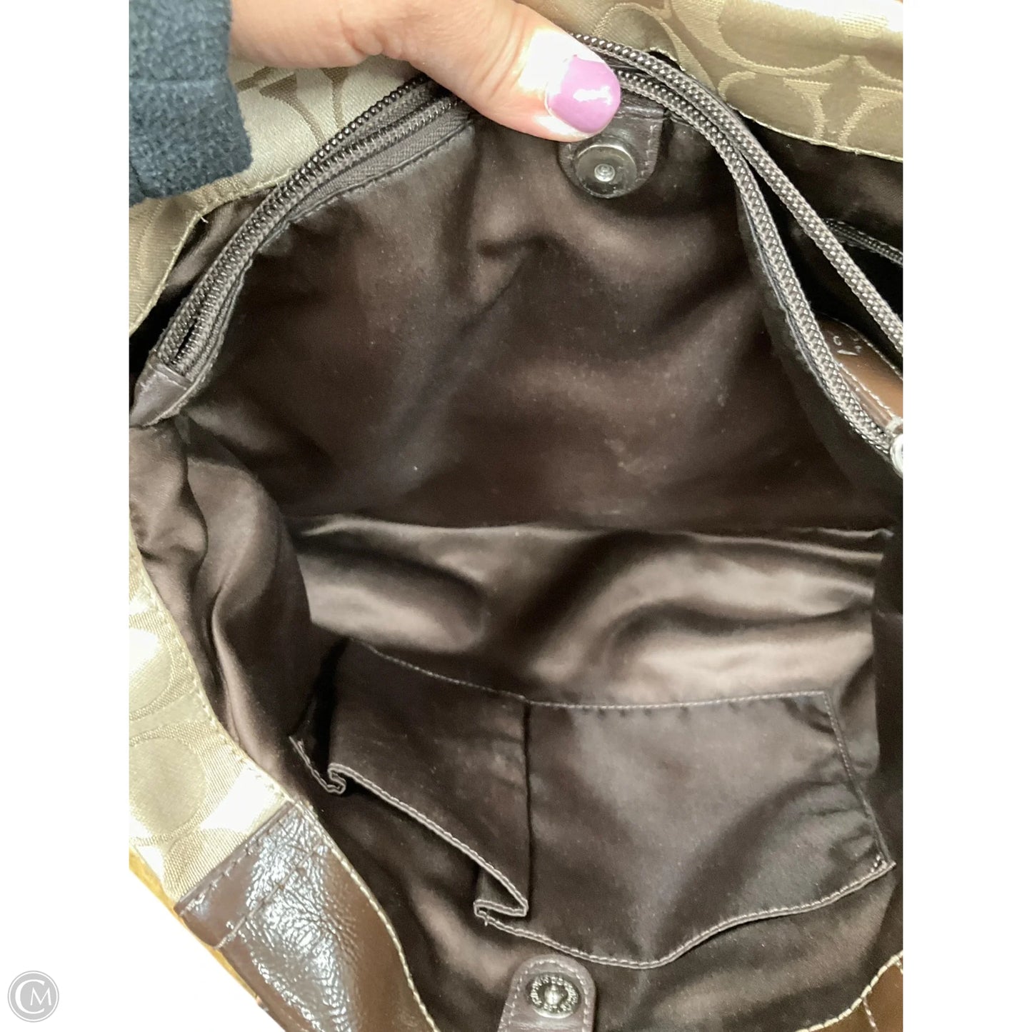 Handbag Designer By Coach, Size: Large