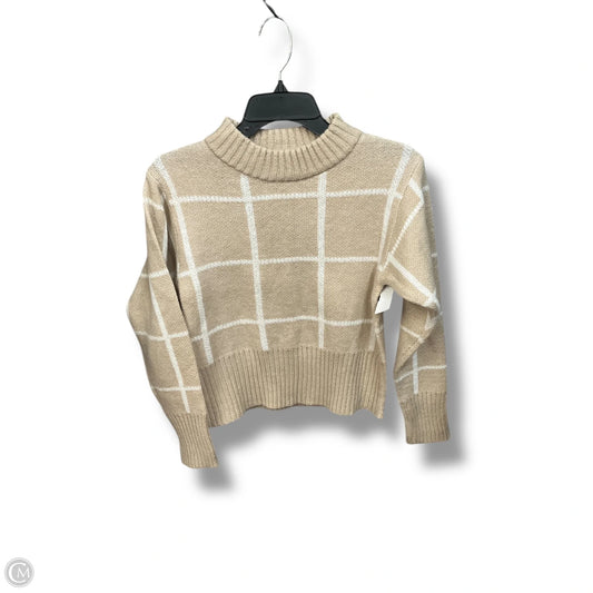 Sweater By Poof In Plaid Pattern, Size: S