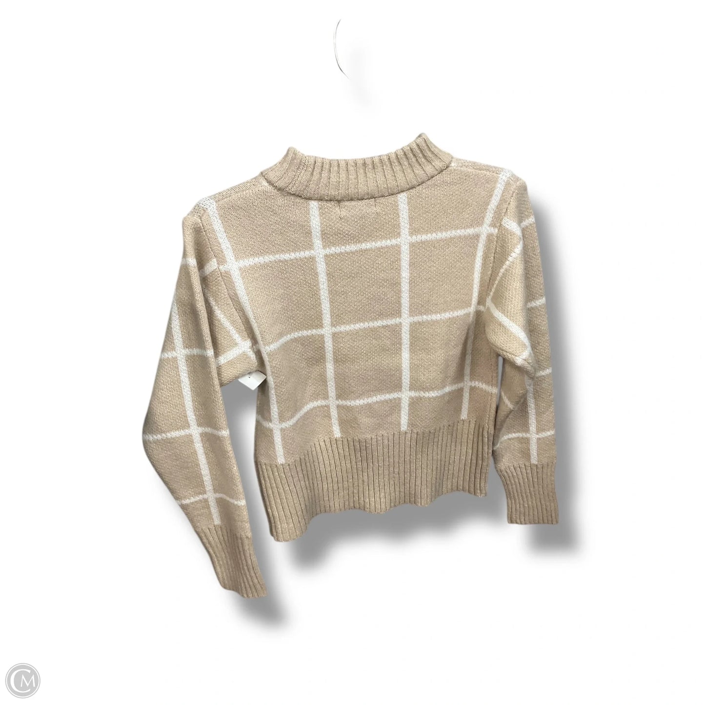 Sweater By Poof In Plaid Pattern, Size: S