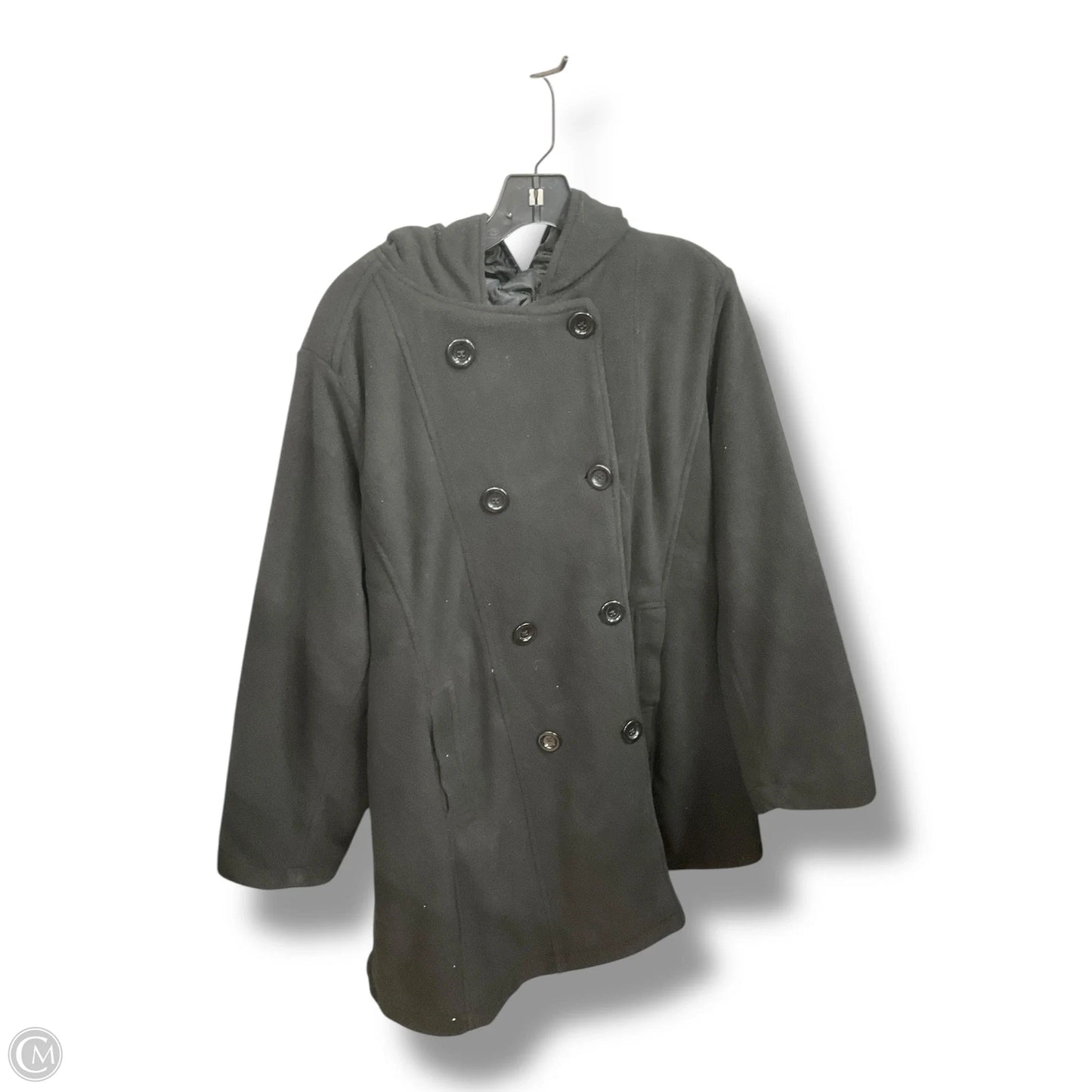 Coat Peacoat By Woman Within In Black, Size: 3x