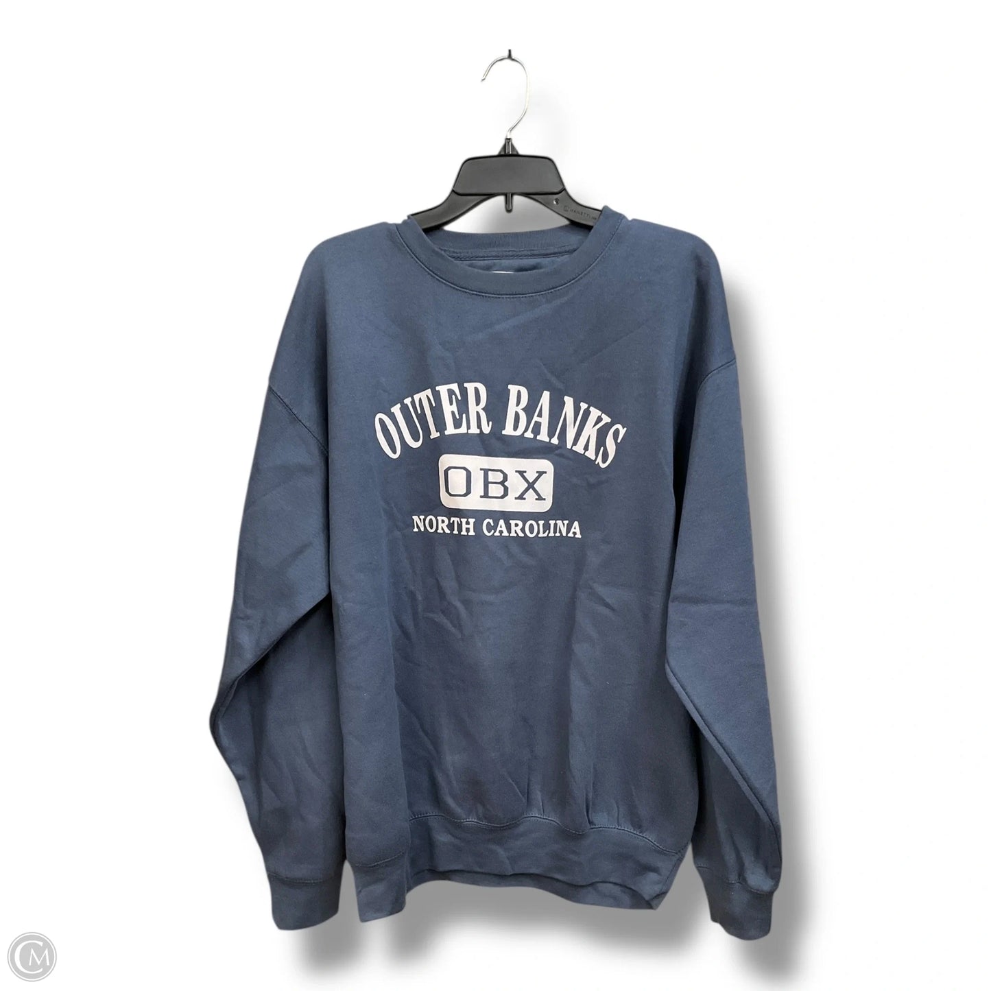Sweatshirt Crewneck By Clothes Mentor In Blue, Size: L