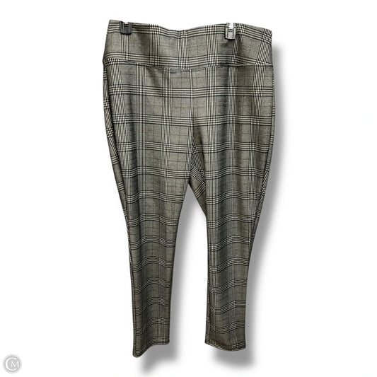 Pants Leggings By Apt 9 In Plaid Pattern, Size: 16