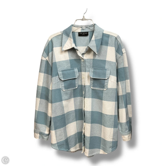 Jacket Shirt By Lane Bryant In Plaid Pattern, Size: Xl
