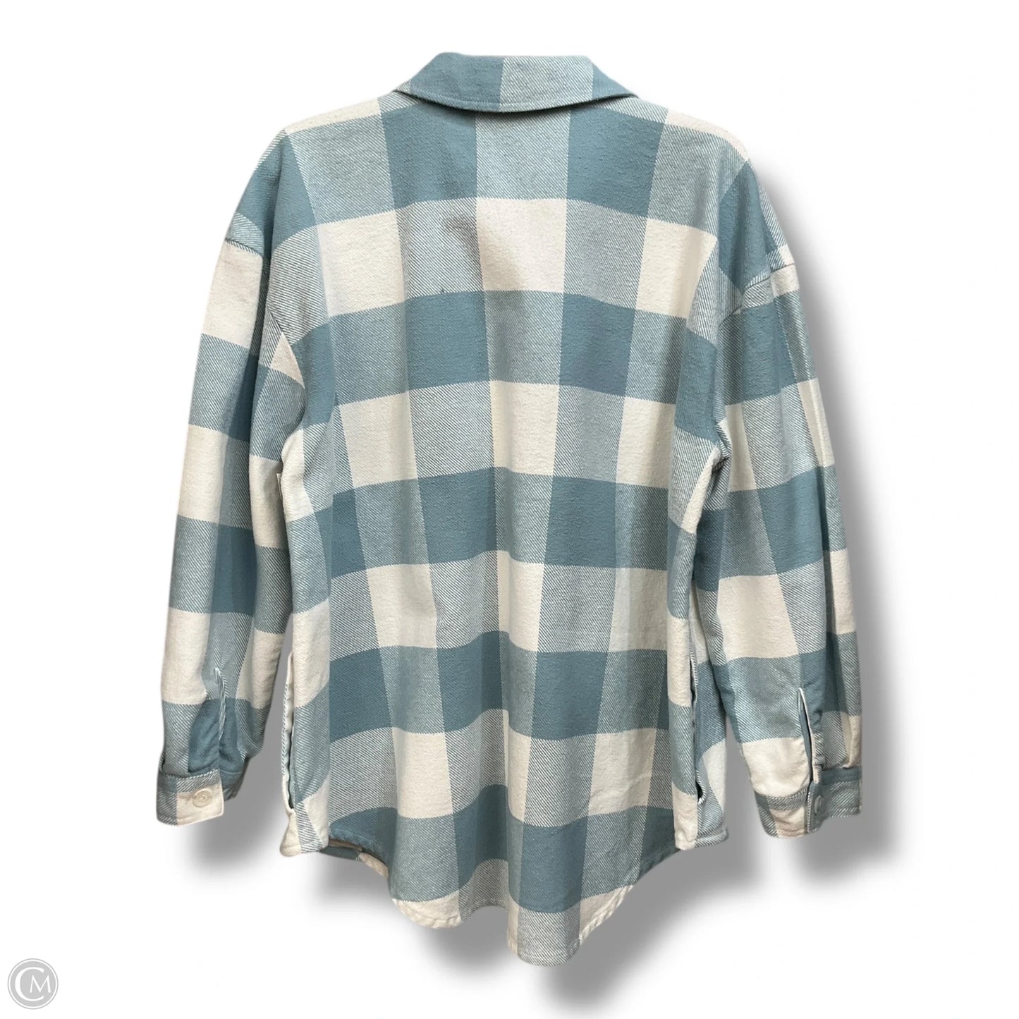 Jacket Shirt By Lane Bryant In Plaid Pattern, Size: Xl