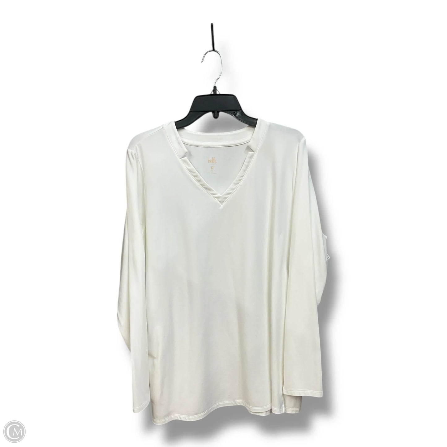 Tunic Long Sleeve By Belle By Kim Gravel In White, Size: Xl