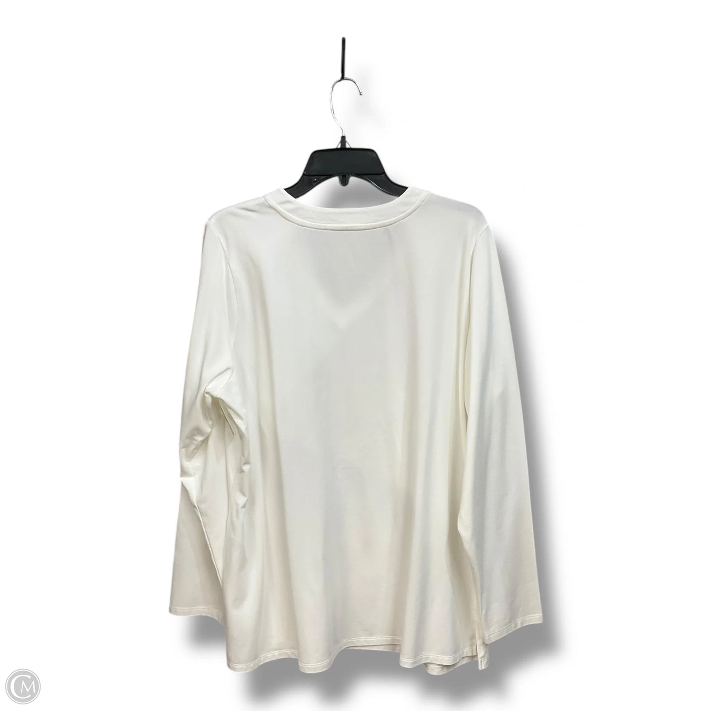 Tunic Long Sleeve By Belle By Kim Gravel In White, Size: Xl