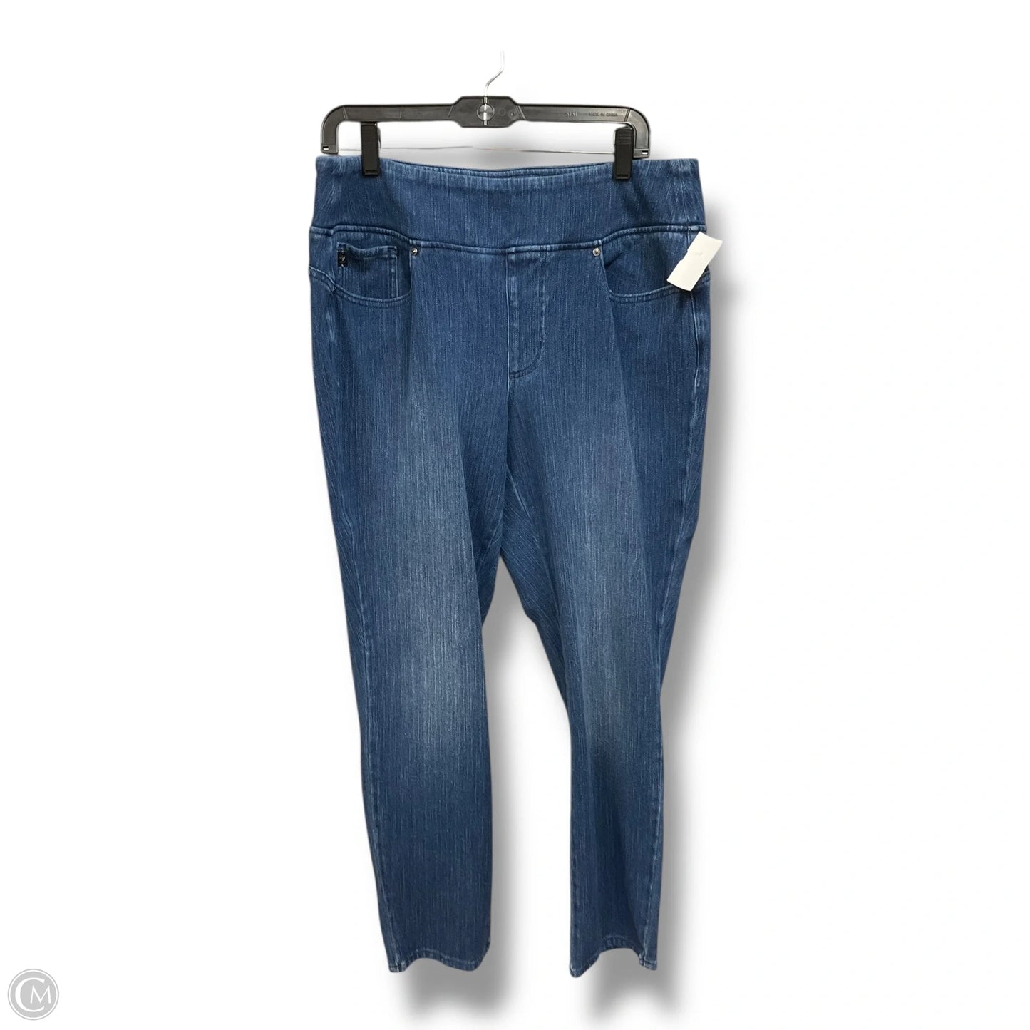 Jeans Straight By Belle By Kim Gravel In Blue Denim, Size: 16