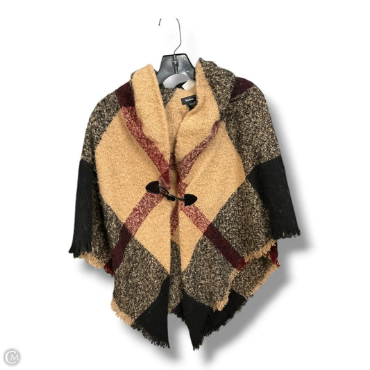 Shawl By Clothes Mentor In Plaid Pattern, Size: Osfm