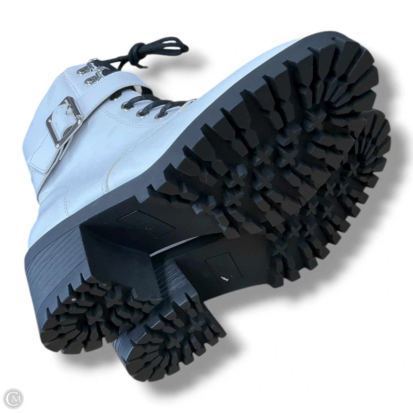 Boots Ankle Heels By Madden Girl In White, Size: 8