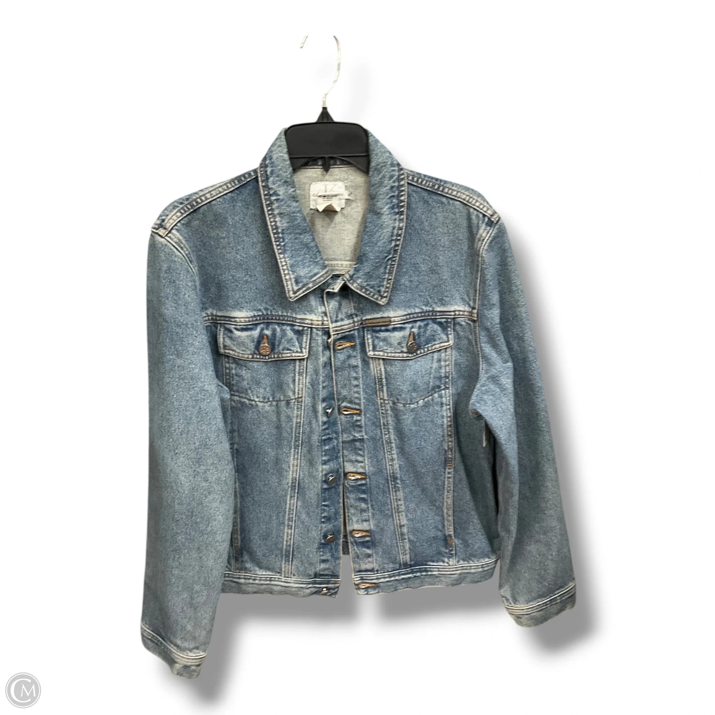 Jacket Denim By Calvin Klein In Blue Denim, Size: Xl