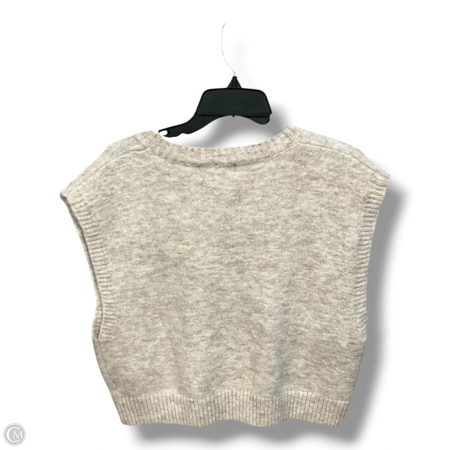 Vest Sweater By Cider In Beige, Size: Xl