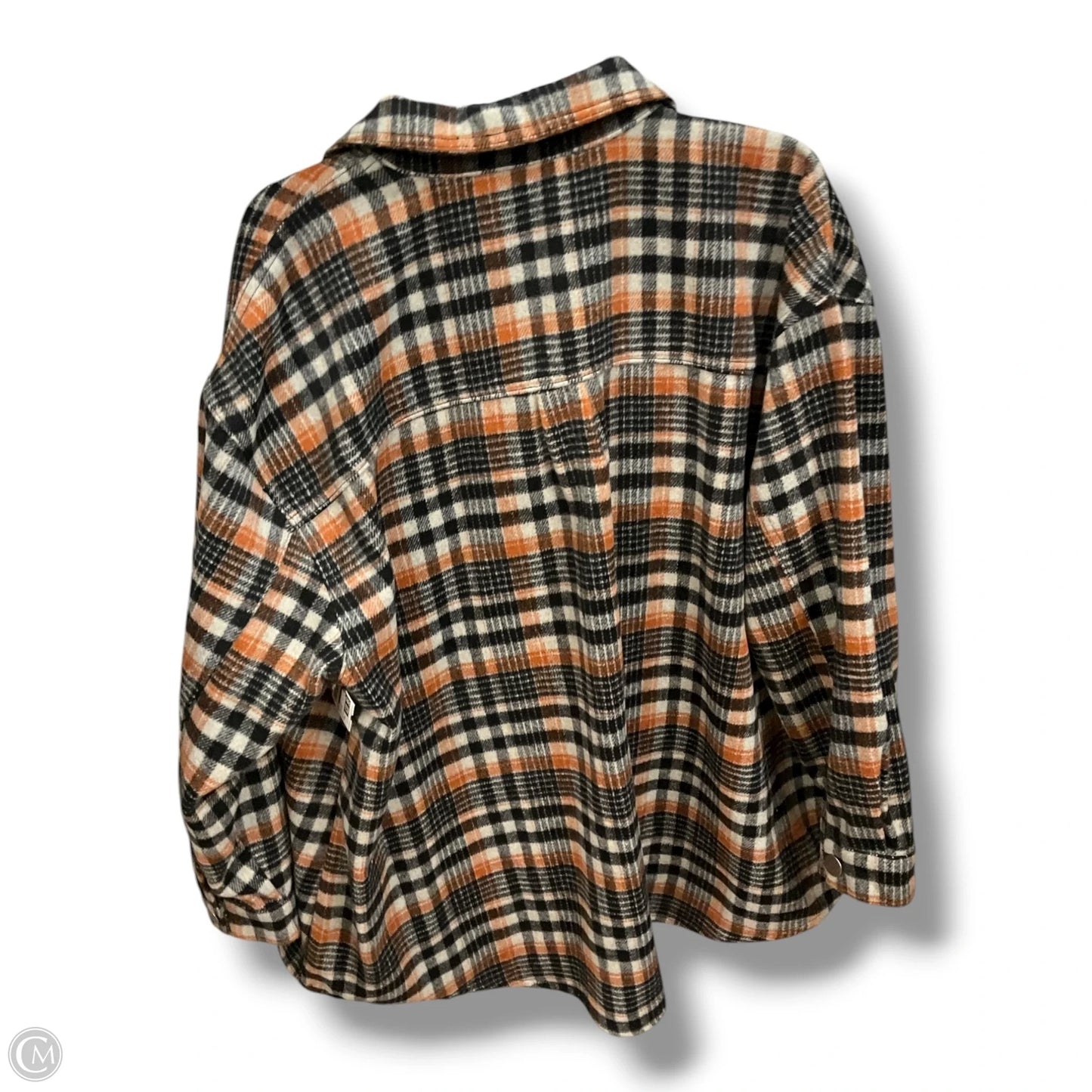 Jacket Shirt By Eloquii In Plaid Pattern, Size: Xxl