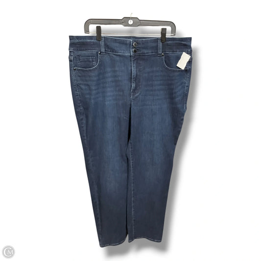 Jeans Straight By Lane Bryant In Blue Denim, Size: 18