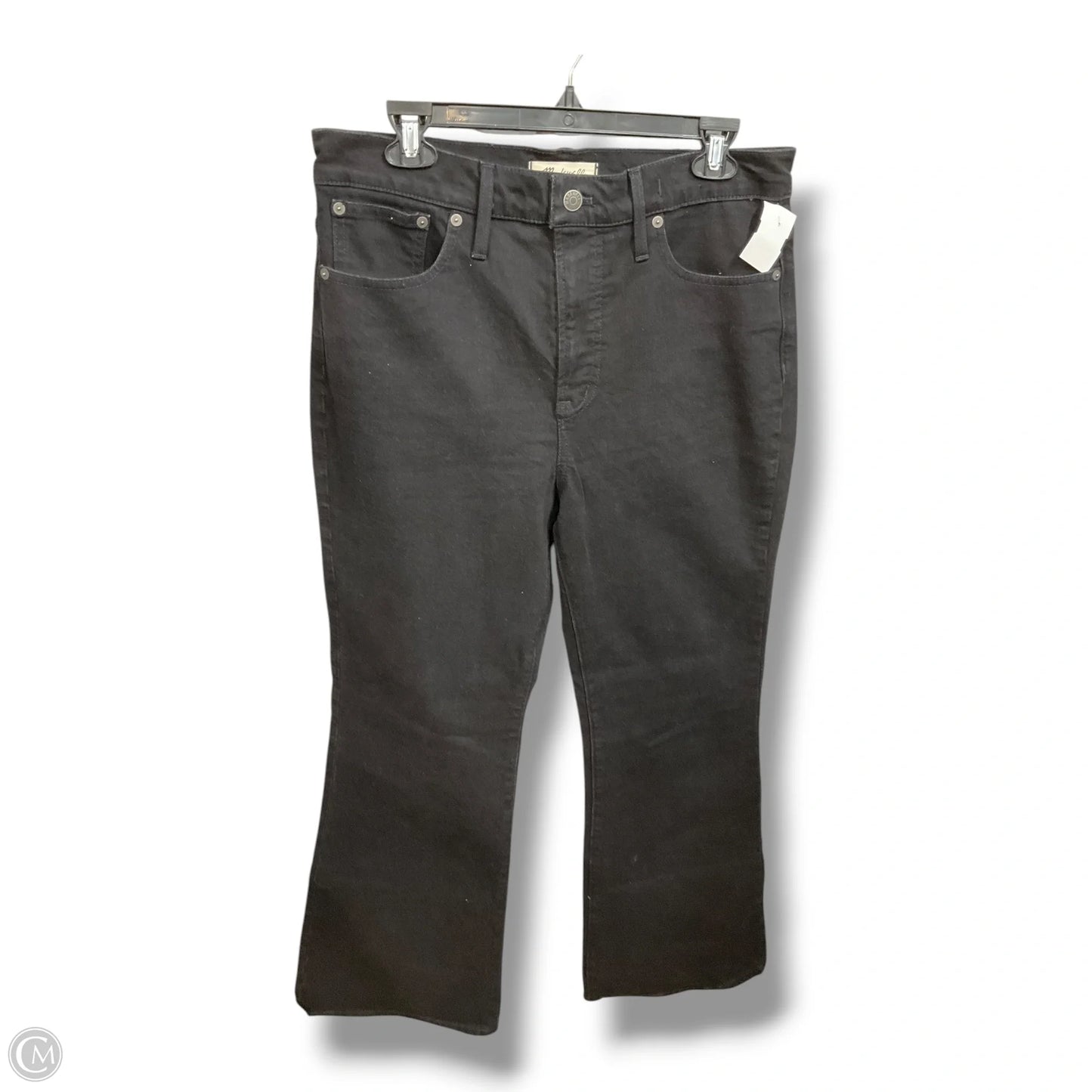 Jeans Flared By Madewell In Black Denim, Size: 8