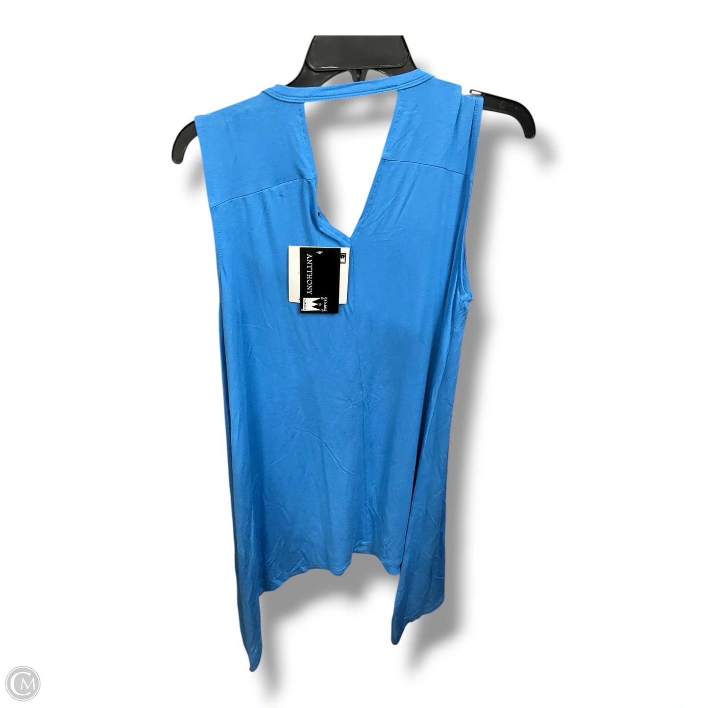 Top Sleeveless By Antthony In Blue, Size: S