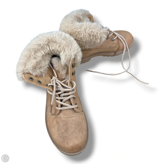 Boots Ankle Flats By Rock And Candy In Tan, Size: 6