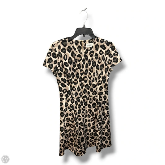 Dress Casual Short By Eliza J In Animal Print, Size: S