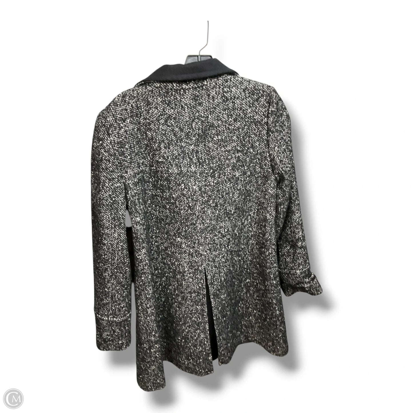 Coat Wool By Worthington In Black & White, Size: M