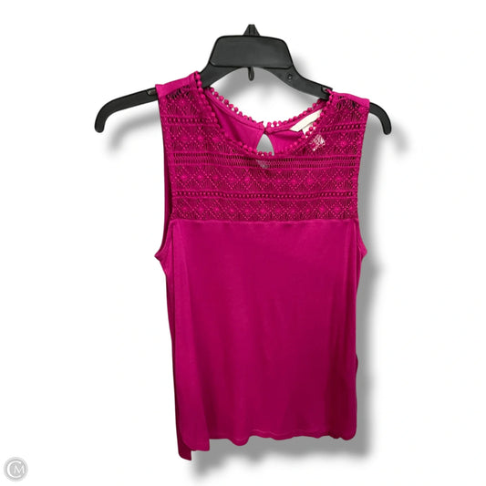 Top Sleeveless By H&m In Pink, Size: S