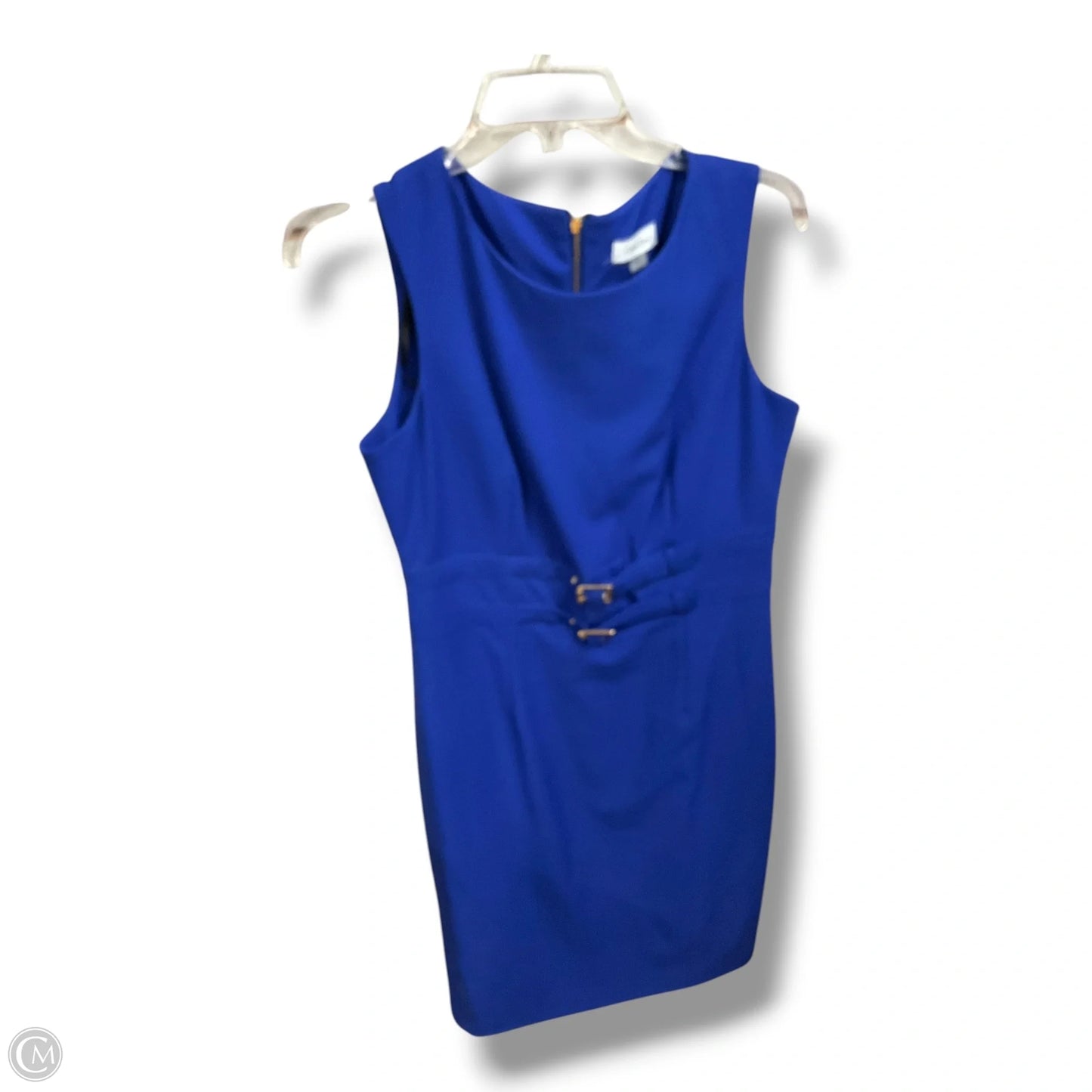 Dress Casual Short By Calvin Klein In Blue, Size: M