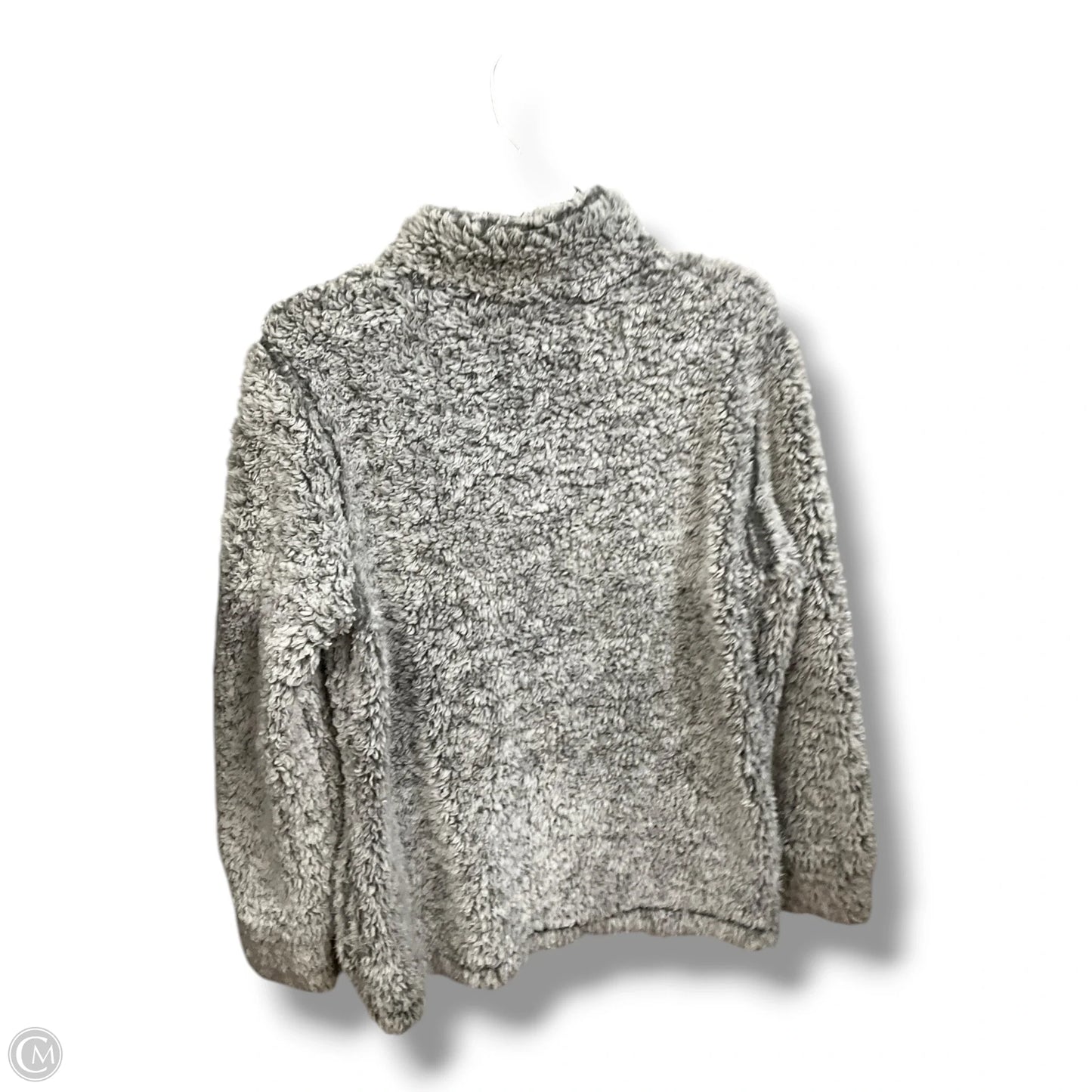 Jacket Faux Fur & Sherpa By Weatherproof In Grey, Size: M