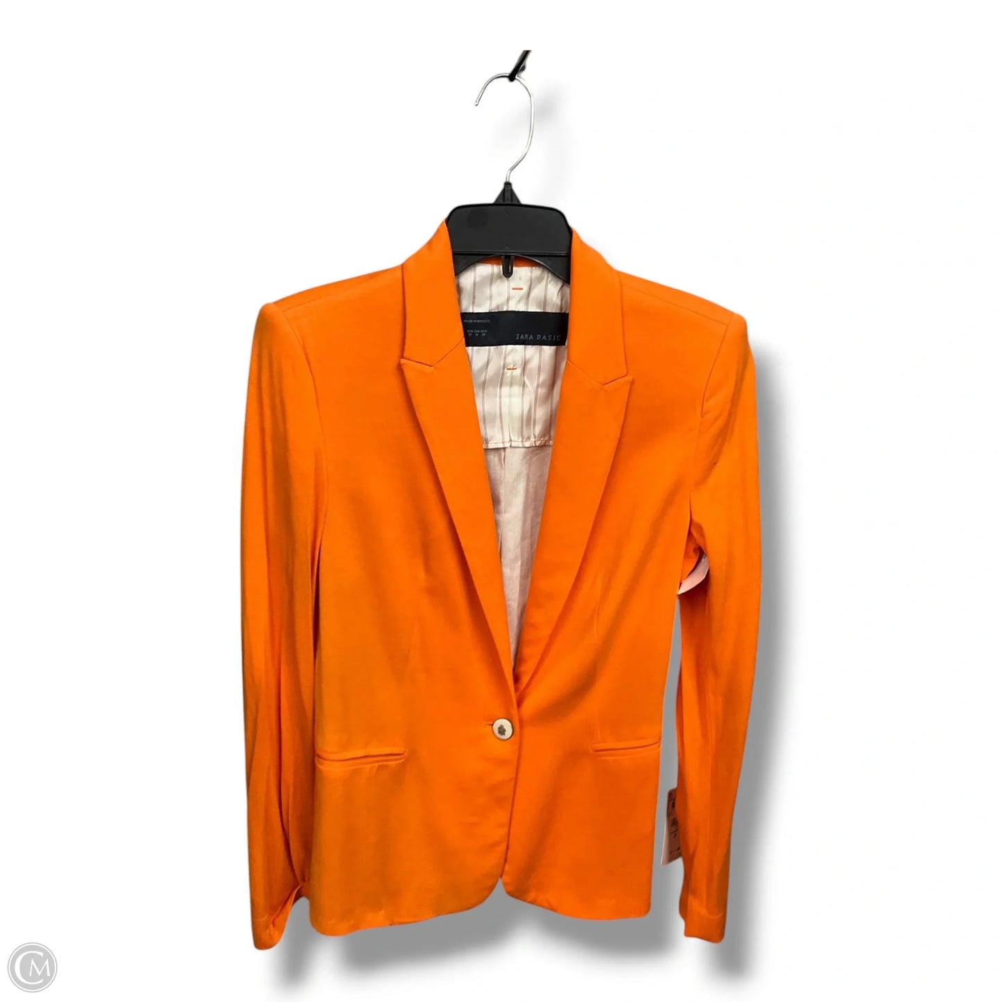 Blazer By Zara Basic In Orange, Size: M