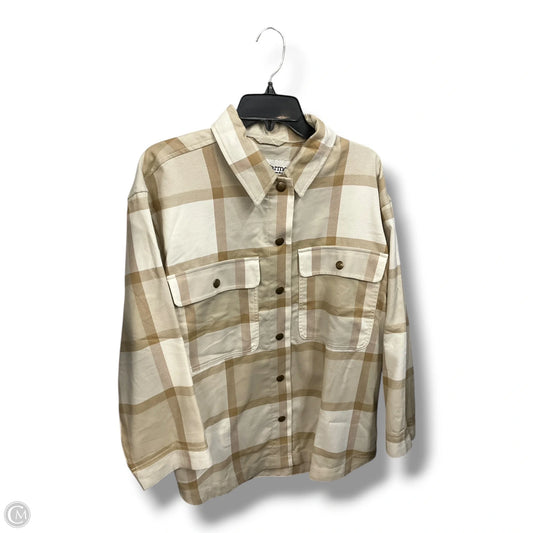 Jacket Shirt By Marmot In Plaid Pattern, Size: L