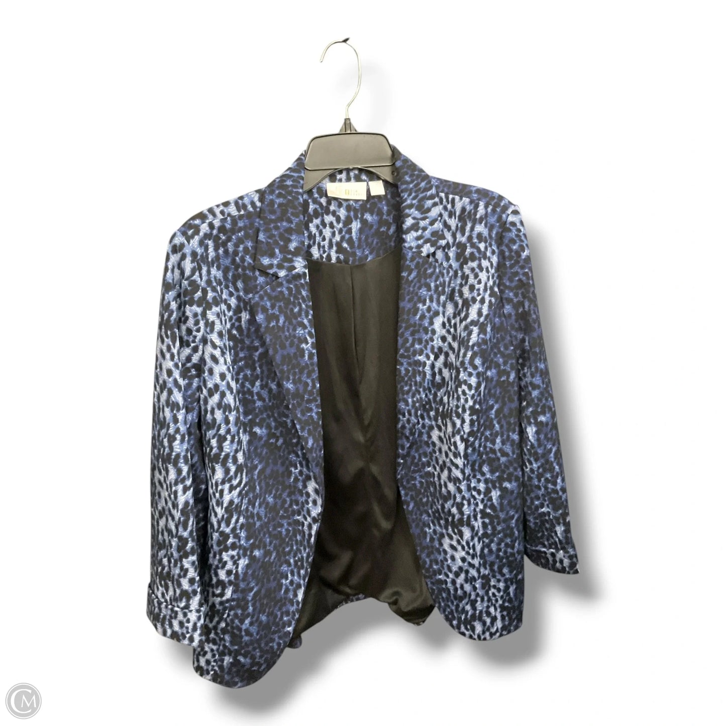 Blazer By Belle By Kim Gravel In Animal Print, Size: S