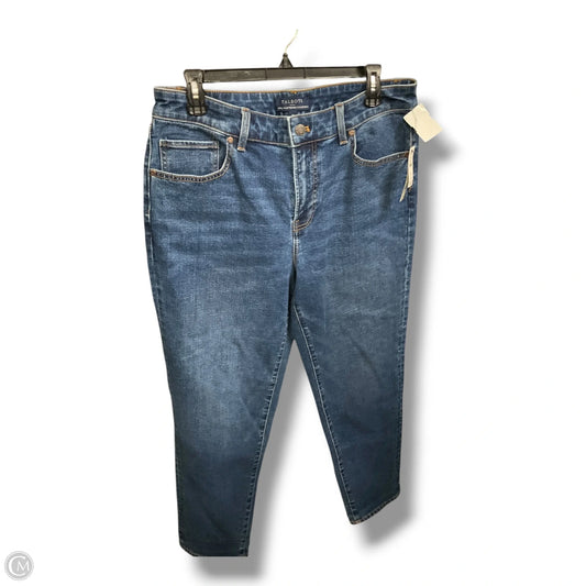 Jeans Straight By Talbots In Blue Denim, Size: 10