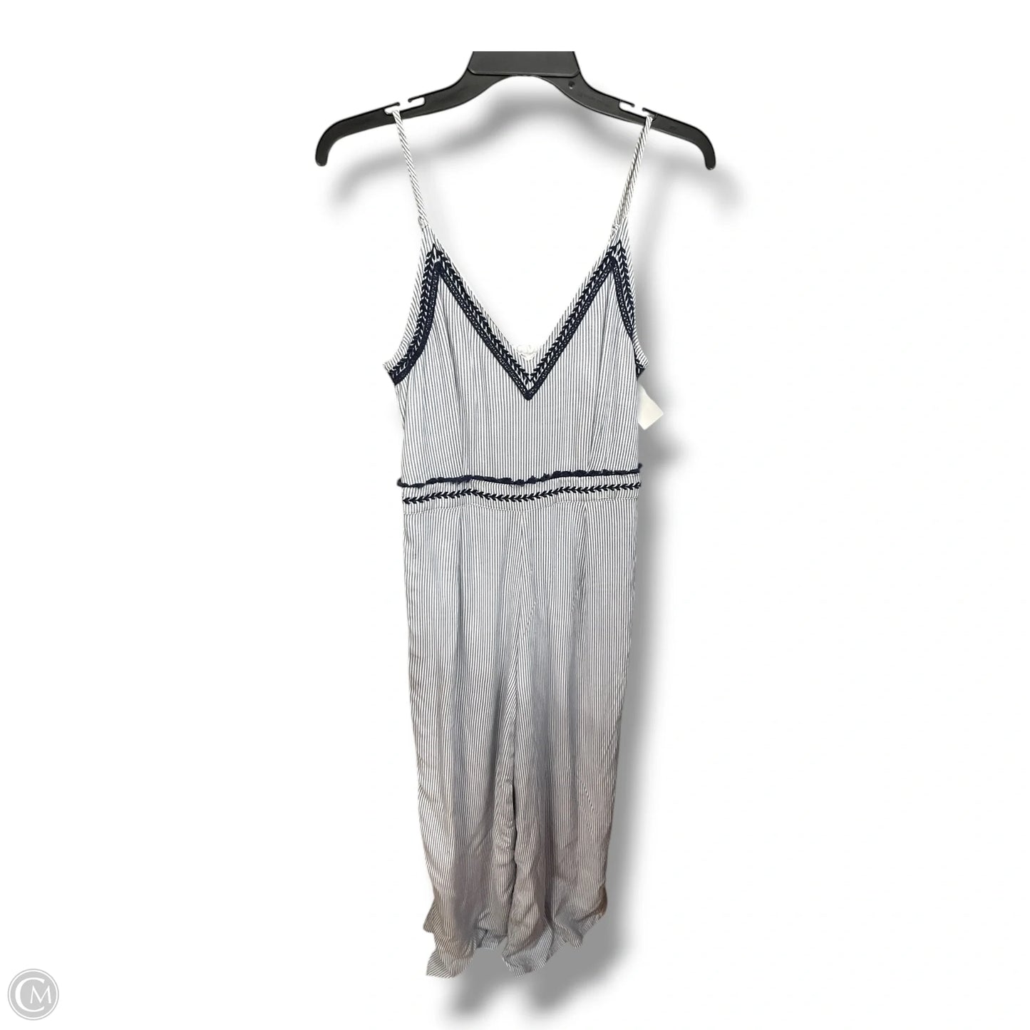 Jumpsuit By Japna In Blue & White, Size: M