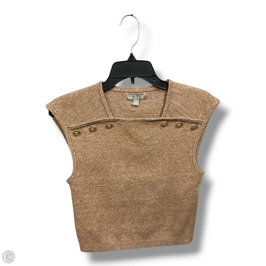 Top Sleeveless By J. Crew In Tan, Size: M