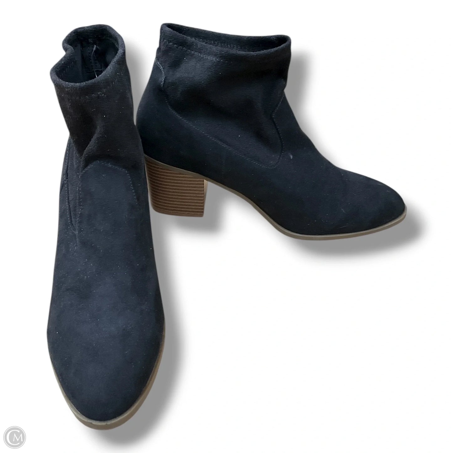 Boots Ankle Heels By Ana In Black, Size: 10