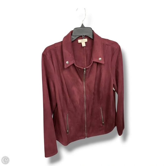 Jacket Other By Style And Company In Maroon, Size: L