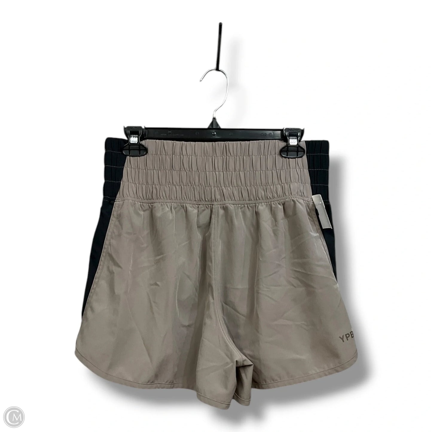 Athletic Shorts By Ypb In Taupe, Size: M