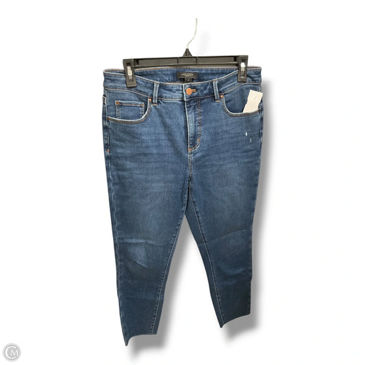 Jeans Skinny By Ann Taylor In Blue Denim, Size: 8