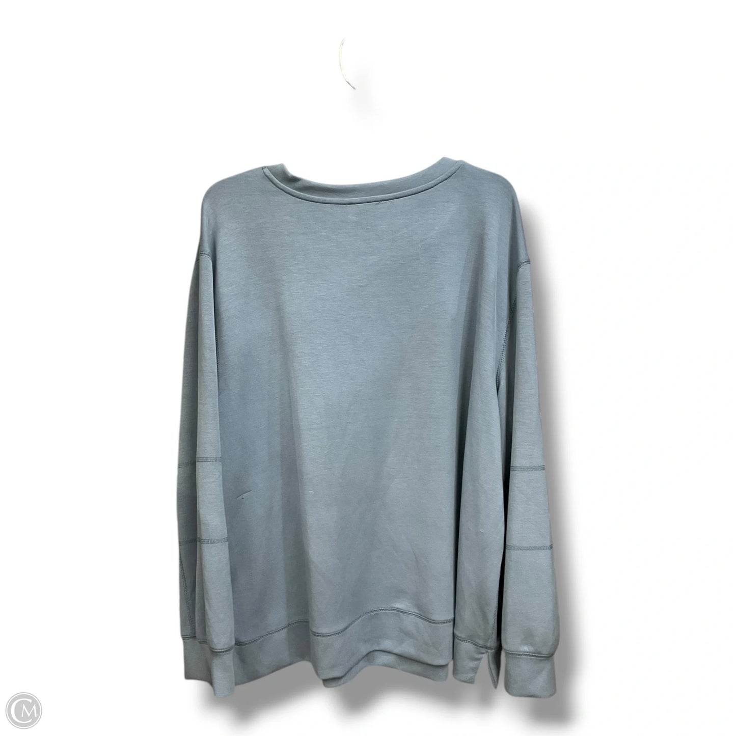 Athletic Top Long Sleeve Crewneck By West Bound In Blue, Size: 2x