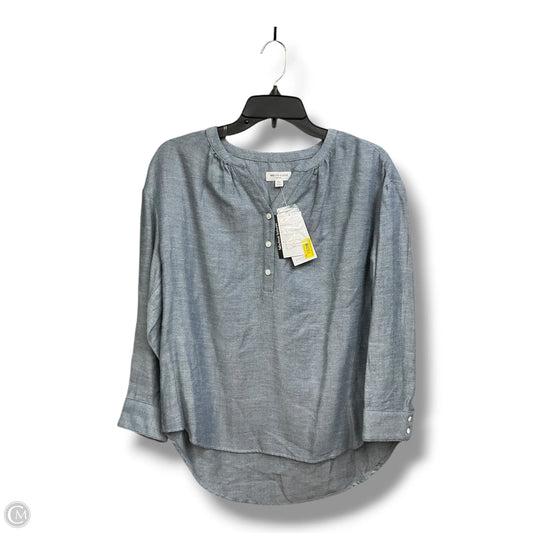Top Long Sleeve By West Bound In Blue, Size: Mp