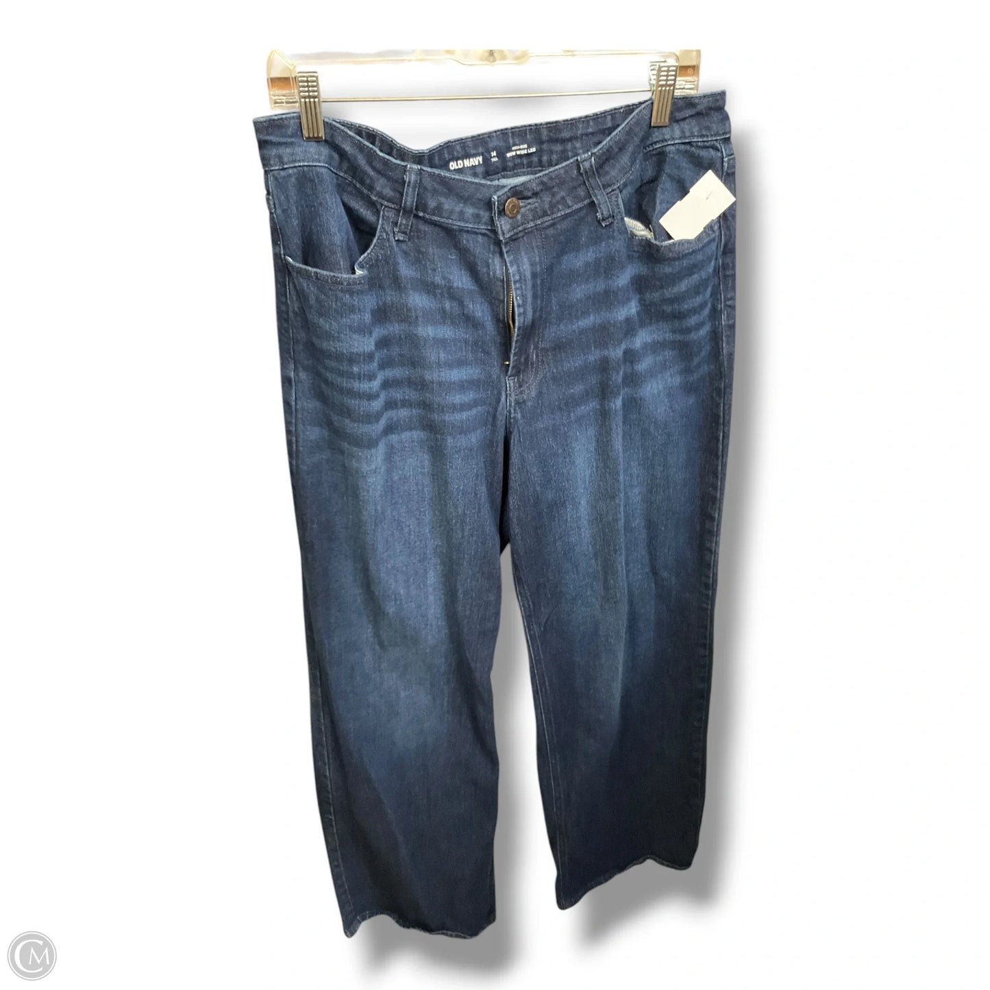 Jeans Wide Leg By Old Navy In Blue Denim, Size: 14