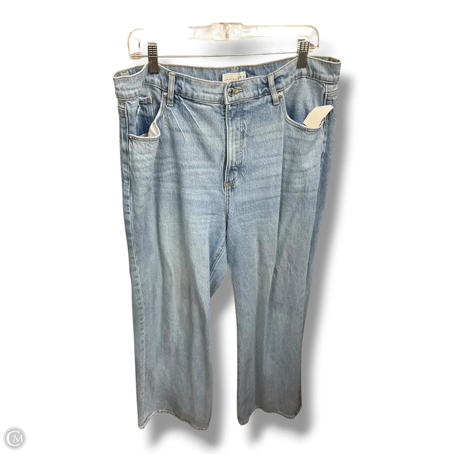 Jeans Wide Leg By Loft In Blue Denim, Size: 12