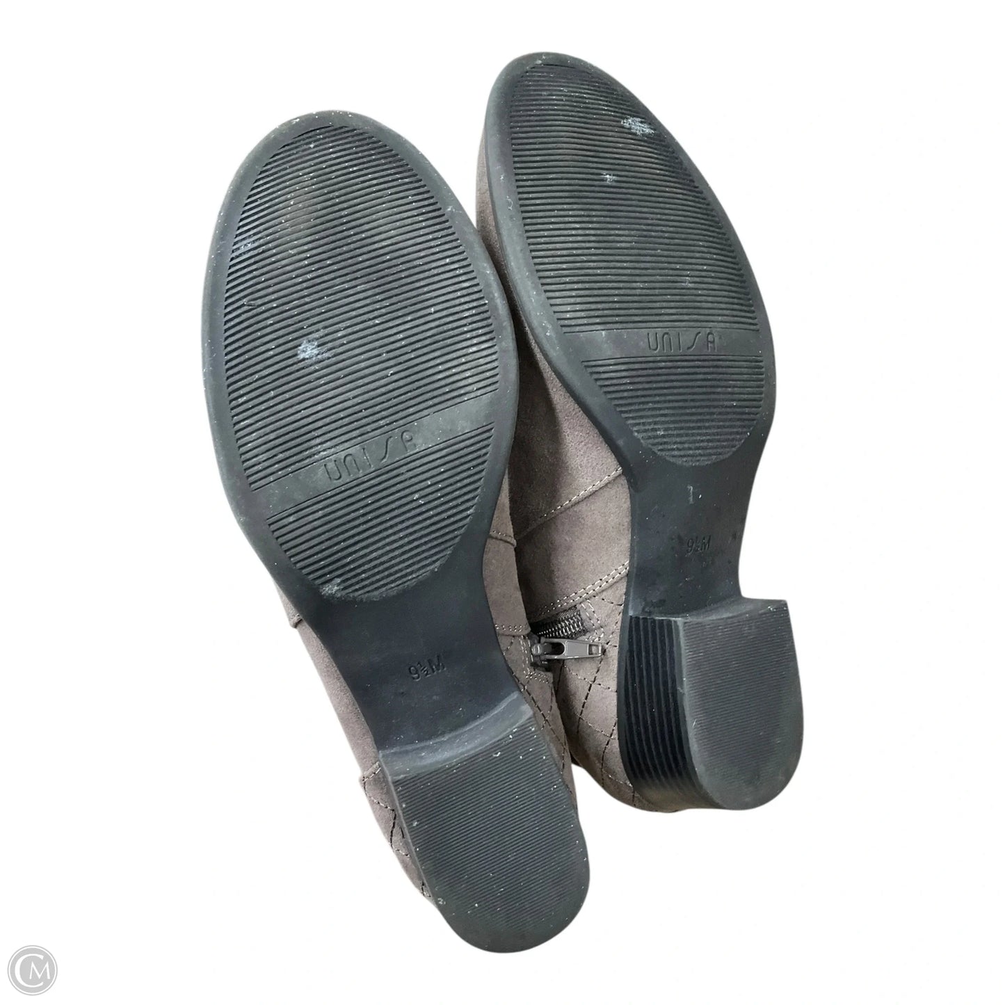 Boots Ankle Heels By Unisa In Brown, Size: 9.5