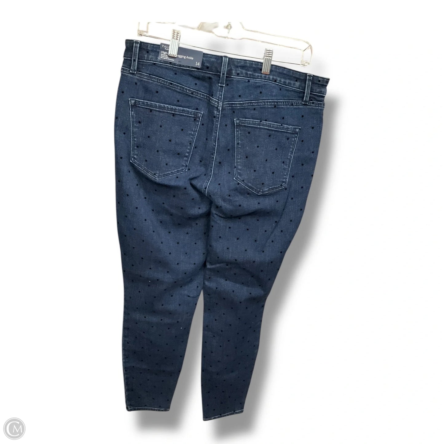 Jeans Straight By Talbots In Blue Denim, Size: 14