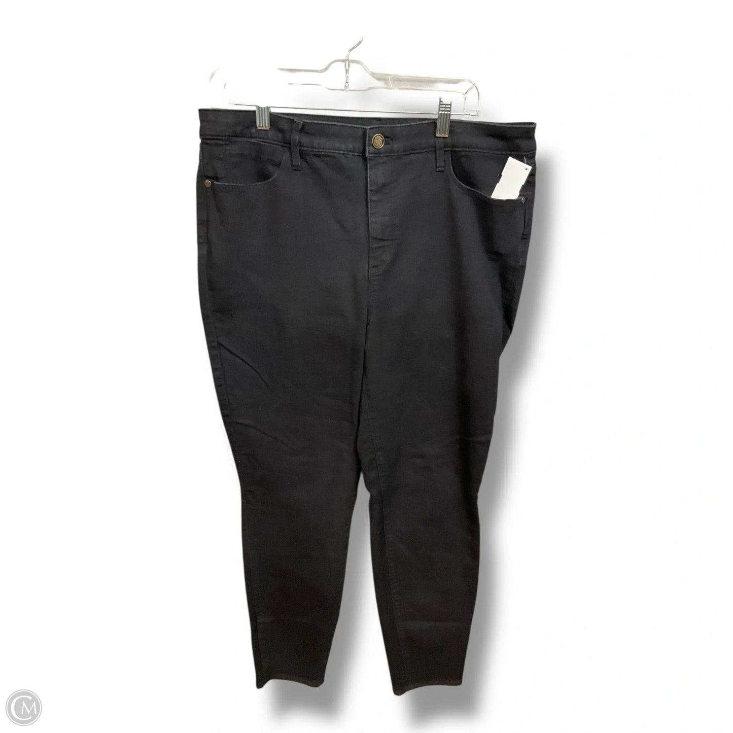 Jeans Jeggings By Talbots In Black Denim, Size: 14